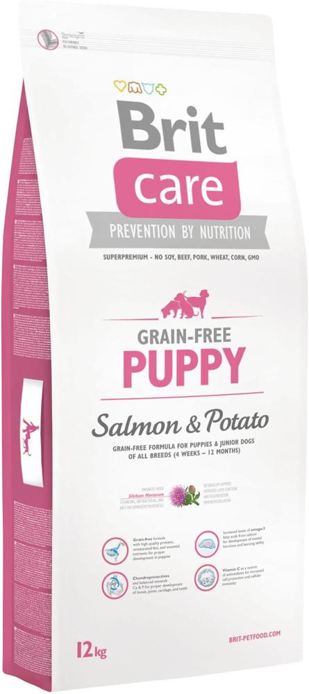Brit Care (Брит Кеа) Grain-free Puppy (12 кг) Беззерновой корм для щенков и молодых собак всех пород с лососем